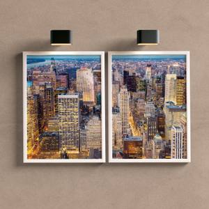Kit Quadros Decorativos Nova York - detalhe da moldura e acabamento