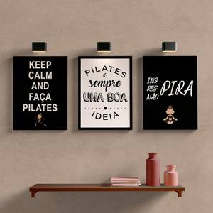 Kit Quadros Decorativos Pilates