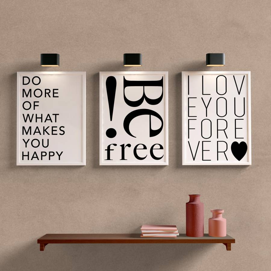Kit Quadros Decorativos Sala Be Free