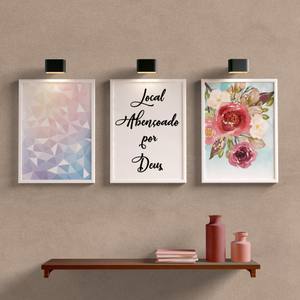 Kit Quadros Decorativos para sala local abençoado por Deus