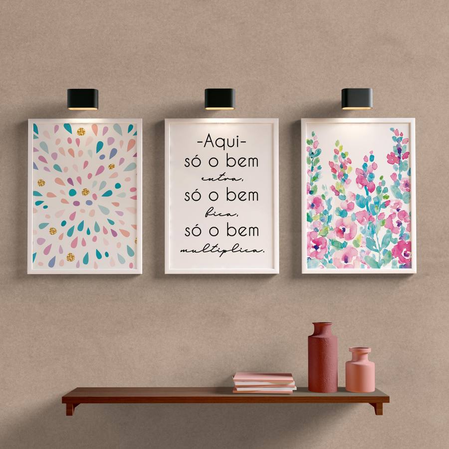 Kit Quadros Decorativos Só o bem
