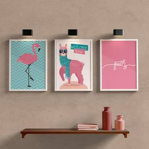 Kit Quadros Decorativos Welcome Home