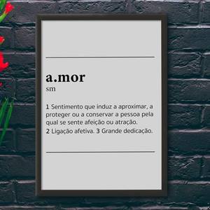 Quadro Decorativo A.mor - quadro decorativo em ambiente decorado
