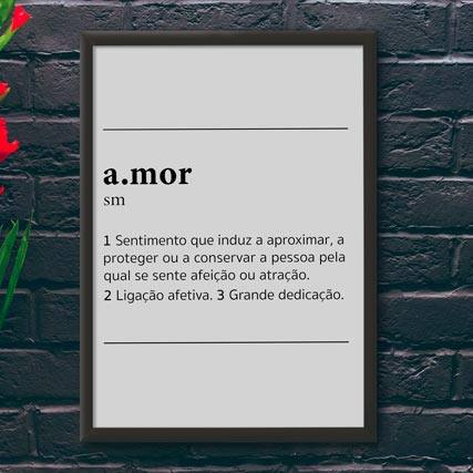 Quadro Decorativo A.mor - quadro decorativo em ambiente decorado