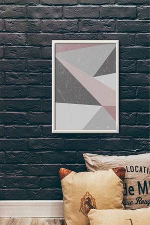 Quadro Decorativo Abstrato - vista aproximada da impressão