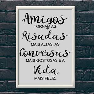 Quadro Decorativo Amigos | Wallze