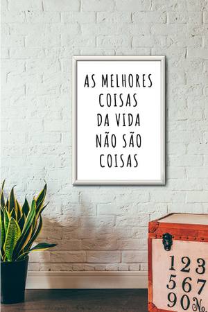 Quadro Decorativo As melhores coisas da vida - vista aproximada da impressão