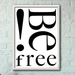 Quadro Decorativo Be Free - quadro decorativo em ambiente decorado