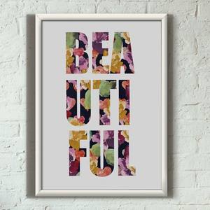 Quadro Decorativo Beautiful | Wallze