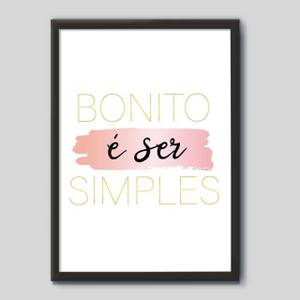 Quadro Decorativo Bonito é ser simples - quadro decorativo em ambiente decorado