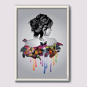 Quadro Decorativo Borboletas - quadro decorativo em ambiente decorado