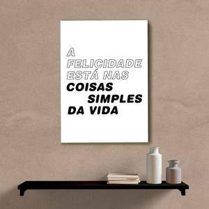 Quadro Decorativo A Felicidade - quadro decorativo em ambiente decorado