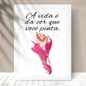 Quadro Decorativo Manicure