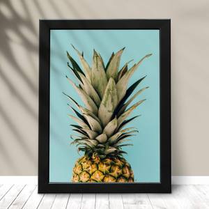 Quadro Decorativo Abacaxi - detalhe da moldura e acabamento