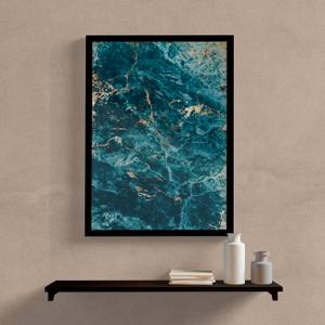 Quadro decorativo abstrato azul