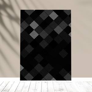 Quadro Decorativo Abstrato black - quadro decorativo em ambiente decorado