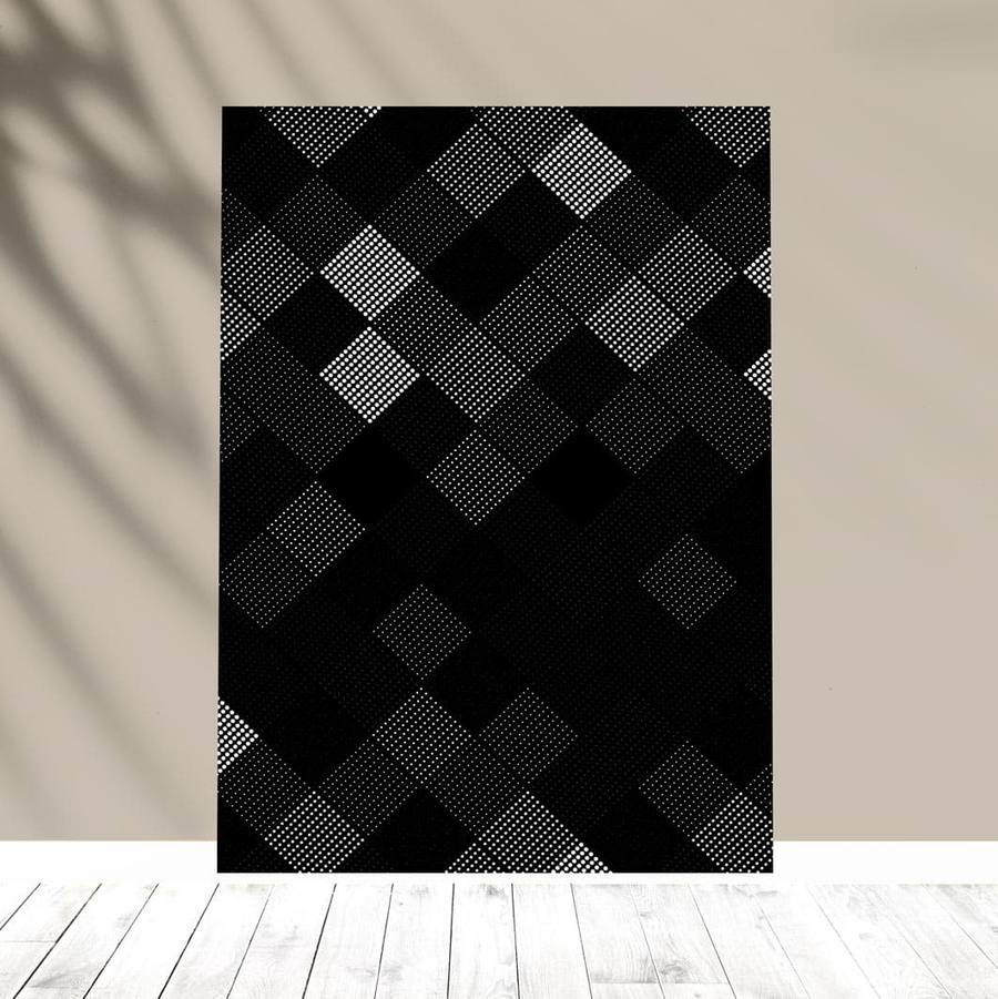 Quadro Decorativo Abstrato black - quadro decorativo em ambiente decorado