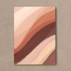 Quadro Decorativo Abstrato bege e marrom - quadro decorativo em ambiente decorado
