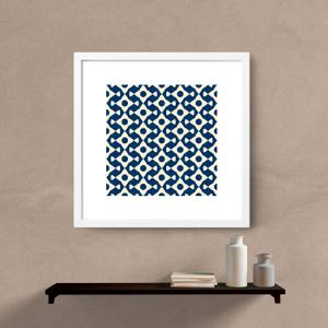 Quadro Decorativo Abstrato Blue - detalhe da moldura e acabamento