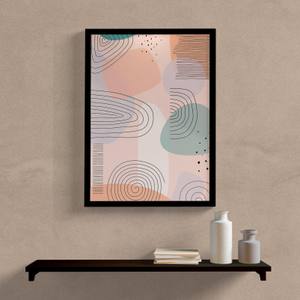 Quadro Decorativo Abstrato Candy - detalhe da moldura e acabamento
