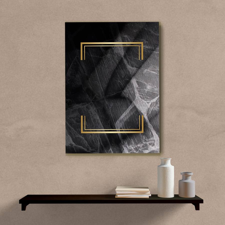Quadro Decorativo Abstrato Ceramic Back - quadro decorativo em ambiente decorado