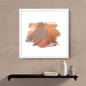 Quadro Decorativo  Abstrato Cobre - detalhe da moldura e acabamento