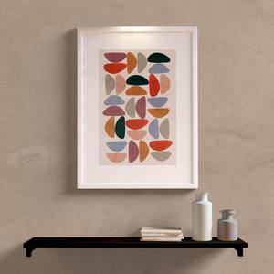 Quadro Decorativo Abstrato Color - detalhe da moldura e acabamento