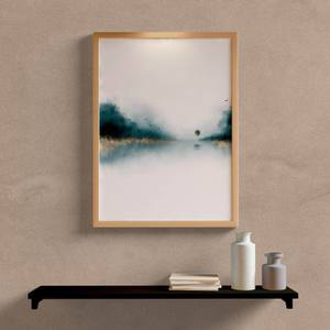 Quadro Decorativo Abstrato Floresta - quadro decorativo em ambiente decorado