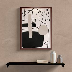 Quadro Decorativo Abstrato Formas - vista aproximada da impressão