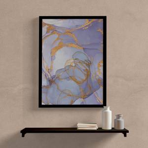 quadro decorativo abstrato lilas