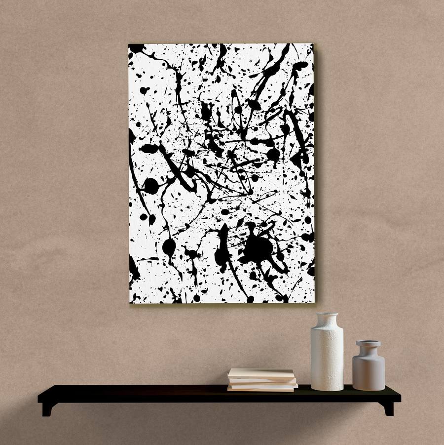 Quadro Decorativo Abstrato Preto III - imagem 5