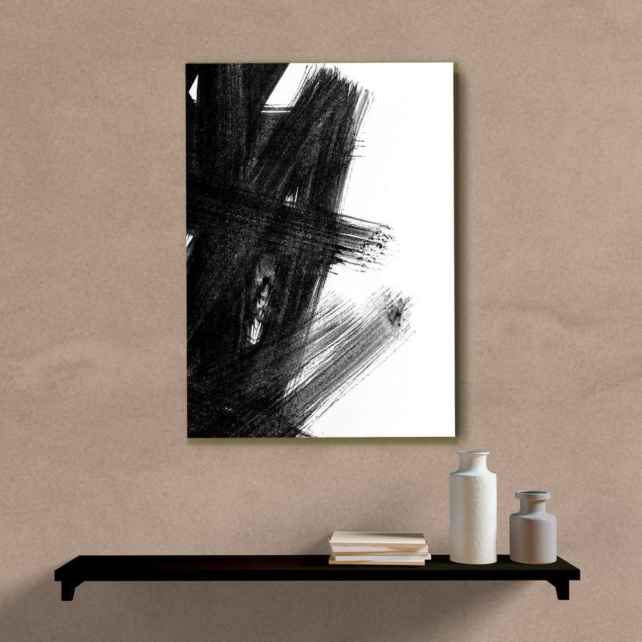 Quadro Decorativo Abstrato Preto - imagem 5