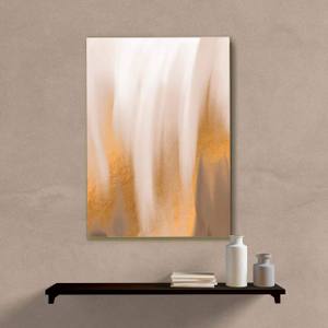 Quadro Decorativo Abstrato Textura Marrom - quadro decorativo em ambiente decorado