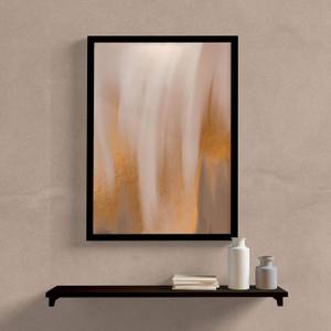 Quadro decorativo abstrato textura marrom