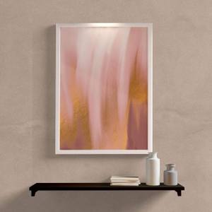 Quadro decorativo abstrato textura rose