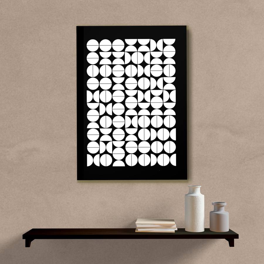 Quadro Decorativo Abstrato Tim - quadro decorativo em ambiente decorado