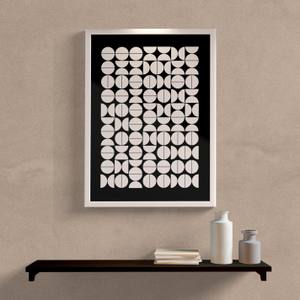 Quadro Decorativo Abstrato Tim - detalhe da moldura e acabamento