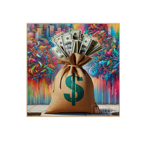 Quadro Decorativo Abundância na Arte Urbana - vista aproximada da impressão