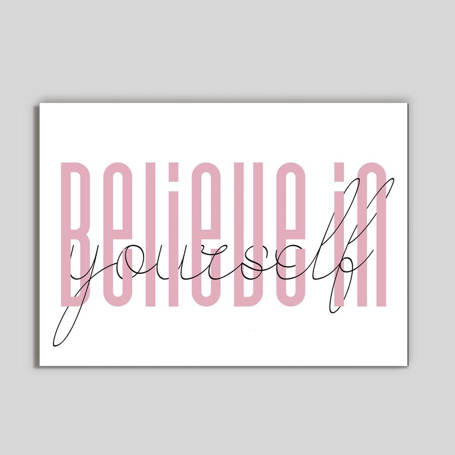 Quadro Decorativo Acredite em você - quadro decorativo em ambiente decorado
