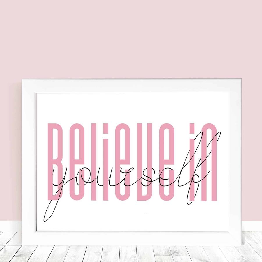 Quadro Decorativo Acredite em você | Wallze