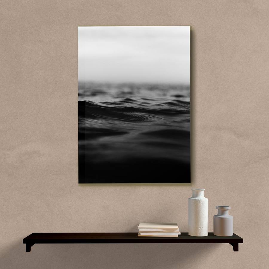 Quadro Decorativo Águas Escuras - quadro decorativo em ambiente decorado