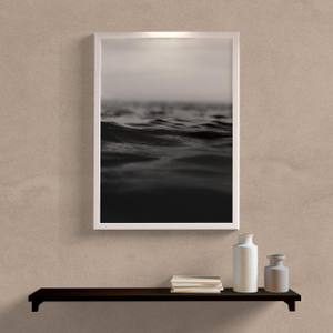 Quadro Decorativo Águas Escuras - detalhe da moldura e acabamento
