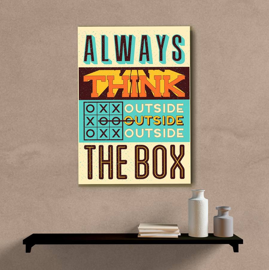 Quadro Decorativo Always think outside the box - imagem 5