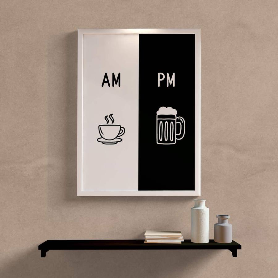 Quadro Decorativo AM PM