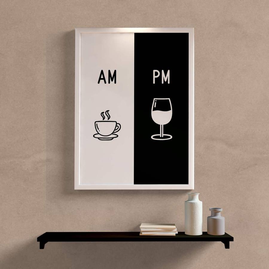 Quadro Decorativo AM PM