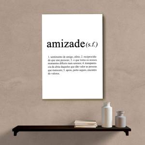 Quadro Decorativo Amizade - quadro decorativo em ambiente decorado