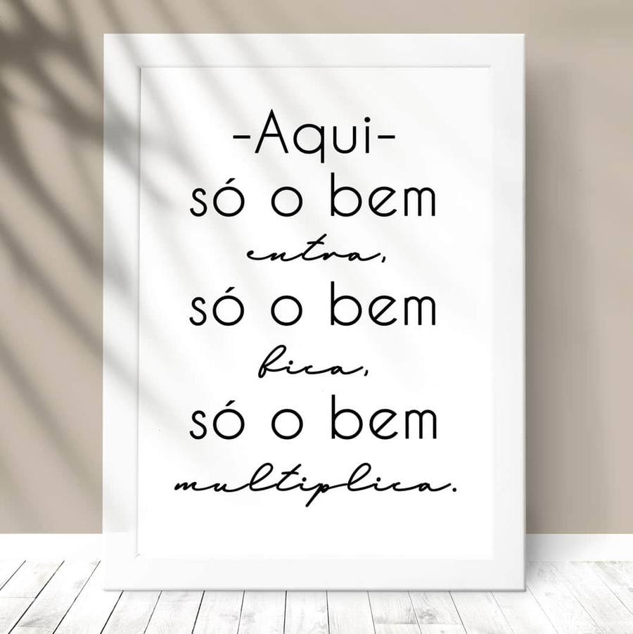 Quadro Decorativo frase