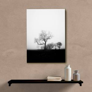 Quadro Decorativo Árvores no Nevoeiro - quadro decorativo em ambiente decorado