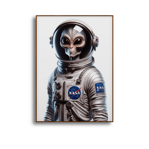 Quadro Decorativo Astronauta Alienígena - imagem 5
