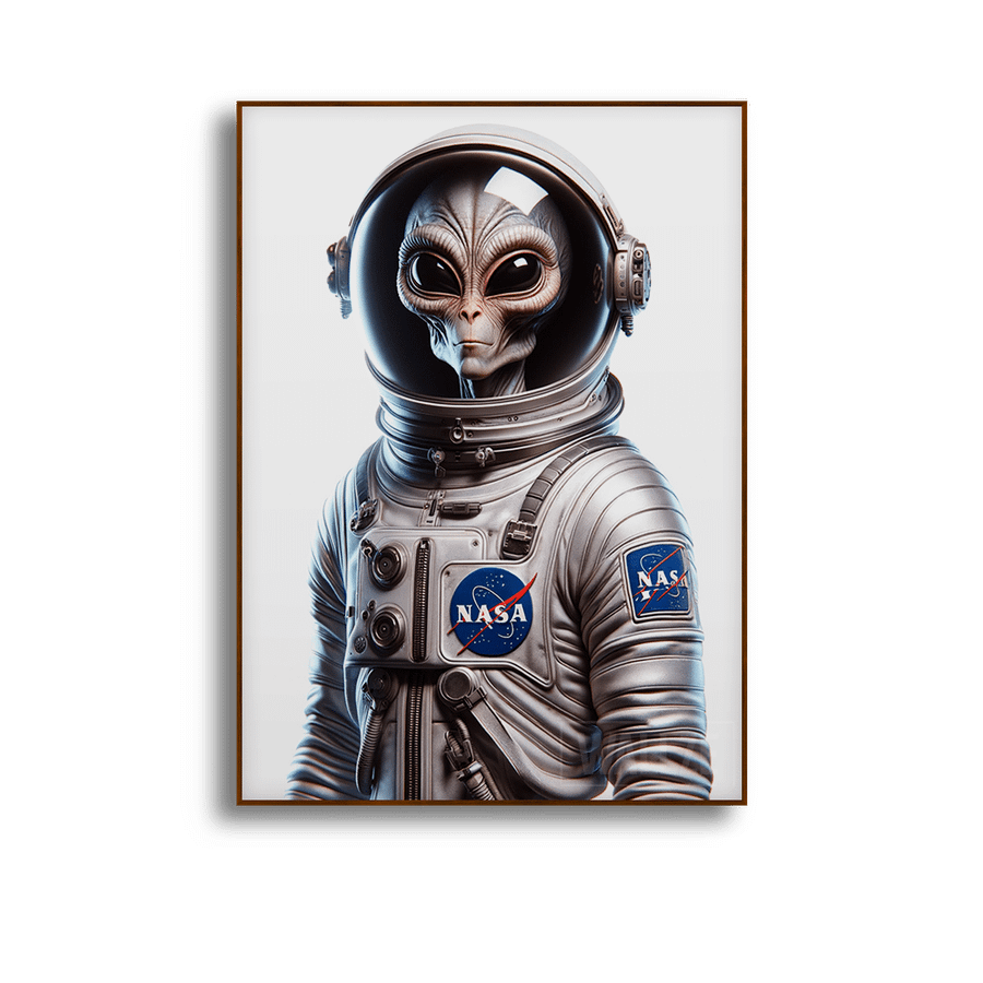 Quadro Decorativo Astronauta Alienígena - imagem 5
